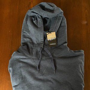 J. Crew Nordic Camp Fleece Hoodie Men's XL Blue - NWT